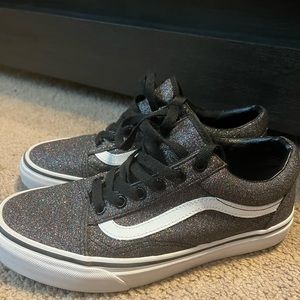 glitter low top vans